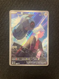 Pokemon TCG Steven’s Beldum SVP EN # 207 Special Illustration Art Sir Card NM - Image 1