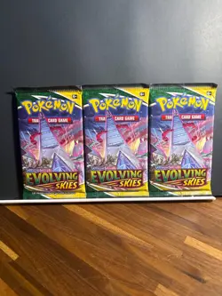 Pokemon - Three (3) Evolving Skies Booster Packs Random Art - Image 1