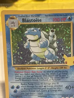 Blastoise Celebrations Classic 2/102 Holo Pokemon 25th Anniversary MINT CONTENDS - Image 3