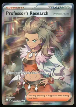 Pokemon TCG Professor's Research Full Art Ultra Rare 240/198 S&V Base NM - Image 1