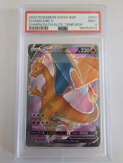 Pokemon TCG Charizard V Holo Promo SWSH050 Champion's Path PSA 9 - Image 1