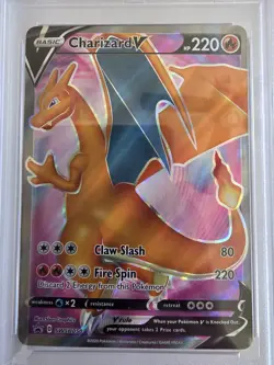 Pokemon TCG Charizard V Holo Promo SWSH050 Champion's Path PSA 9 - Image 2
