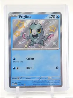 FRIGIBAX 2024 POKEMON PALDEAN FATES SHINY RARE HOLO 128/091 Q3687 - Image 1