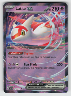 Latias ex Pokemon Surging Sparks 076/191 Double Rare NM - Image 1
