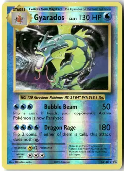 Gyarados, Pokemon XY - Evolutions Holo Rare, 34/108 LP - Image 1