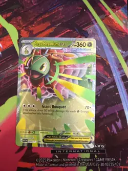 Pokemon MEGA MEGANIUM EX 010/217 - Ascended Heroes - ULTRA RARE HOLO - MINT - Image 1