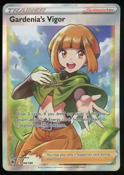 Pokemon TCG Gardenia's Vigor Full Art Ultra Rare 184/189 Astral Radiance NM - Image 1