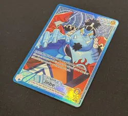 Jinbe OP14-040 Leader Alternate Art Azure Sea's Seven One Piece Card English NM - Image 3