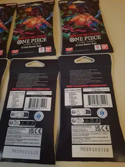 One Piece OP-06 Wings Of The Captain English - Sleeved Booster Packs Lot Of 6 - Image 4