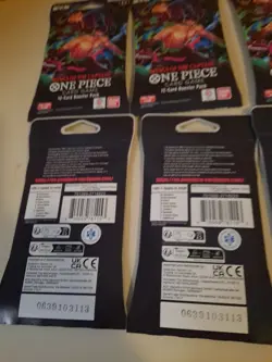 One Piece OP-06 Wings Of The Captain English - Sleeved Booster Packs Lot Of 6 - Image 5