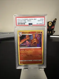 PSA 10 CHARIZARD Holo #SWSH066 Pokemon Vivid Voltage Build Prerelease Promo GEM - Image 1