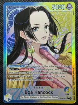 One Piece Boa Hancock OP14-041 Leader Alt Art The Azure Sea's Seven Near Mint - Image 1