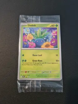 Pokemon Card - Oddish SVP 102 Promo Path To The Peak Scarlet & Violet Sealed - Image 1