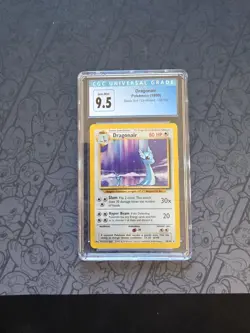GEM MINT Pokemon: Dragonair #18/102 Base 1999 Non-holo WOTC Vintage -CGC - C88 - Image 1