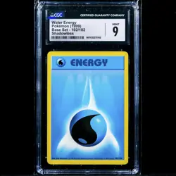 Water Energy 102/102 Shadowless CGC Mint 9 Graded WOTC Base Set 1999 Pokemon - Image 1