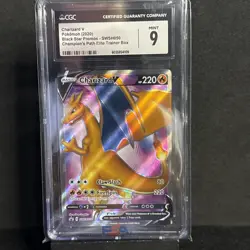 Charizard V 2019-22 Pokemon Sword and Shield Black Star Promos #SWSH050 (CGC 9) - Image 1