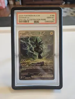 Pokemon TCG Black Bolt Zekrom ex 166/086 Special Illustration Rare PSA 10 - Image 1