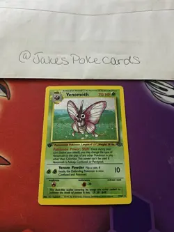 1st Edition Venomoth 29/64 Jungle Set Rare Vintage 1999 Pokemon Card - Image 1