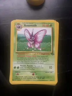Venomoth Pokemon Card Jungle Unlimited 29/64 Non-Holo Rare Vintage - Image 1