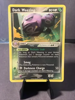 Pokemon TCG Dark Weezing Team Rocket Returns Uncommon #42/109 Non Holo 2004 VTG - Image 1