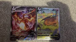 Pokemon TCG Charizard V And Charizard VMAX Promos SWSH261 SWSH260 LP - Image 1