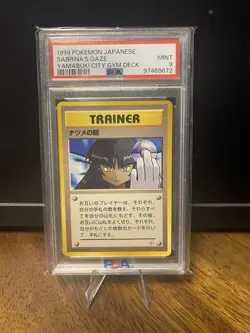Sabrina's Gaze Japanese Yamabuki City Gym Deck Pokemon PSA 9 - Image 1