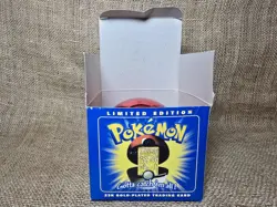 Pokemon PIKACHU 23k Gold Plated Trading Card Vintage 1999 Burger King Blue Box - Image 4
