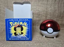 Pokemon PIKACHU 23k Gold Plated Trading Card Vintage 1999 Burger King Blue Box - Image 5