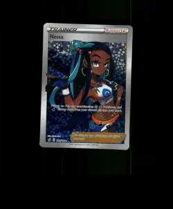 FAN-ART READ DESCRIPTION BELOW HOLO Nessa Card Nessa Pokemon Card p1 - Image 1