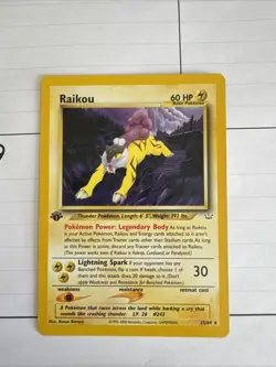 Pokemon Neo Revelation 1st Edition Card Raikou 22/64 Regular - Image 1