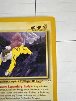 Pokemon Neo Revelation 1st Edition Card Raikou 22/64 Regular - Image 3