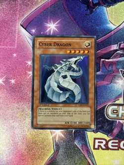 (Ey) Yu-Gi-Oh Card - CRV-EN015 - CYBER DRAGON (super rare holo) 1st VLP (1) - Image 1