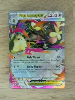 Mega Lopunny ex 084/094 Double Rare Phantasmal Flames Pokemon Card TCG NM - Image 1