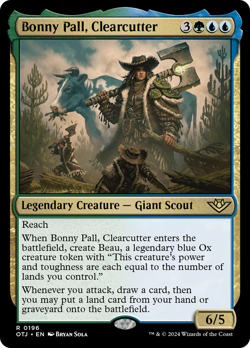 x1 Bonny Pall, Clearcutter OTJ MTG 196 RARE M/NM 1x - Image 1