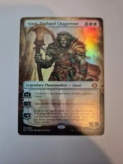 1x Ajani, Outland Chaperone (Borderless) [Lorwyn Eclipsed] Foil 284 NM x1 - Image 1