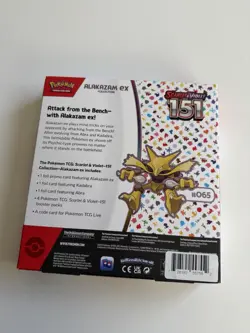 Pokemon 151 Alakazam EX Collection Box - Factory Sealed - Image 2