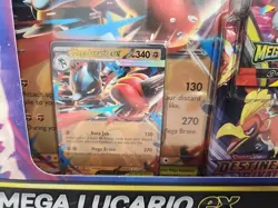 Pokemon TCG Mega Lucario ex Figure Collection - Brand New/Factory Sealed - Image 4