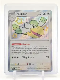 PELIPPER 2024 POKEMON PALDEAN FATES SHINY RARE HOLO 204/091 Q3687 - Image 1