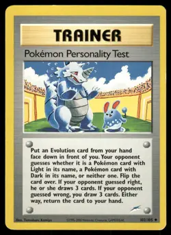 Pokemon Tcg Pokemon Personality Test #102 Pokemon Neo Destiny LP - Image 1