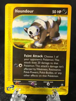 Houndour 087/147 Aquapolis Common Pokemon TCG NM Never Played - Image 1