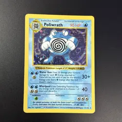 Pokemon Tcg Poliwrath 013/102 Base Set (Shadowless) Holo MP - Image 1