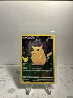Pikachu 5/25 Pokemon Celebrations 25th Anniversary Set Full Art Card - Image 1