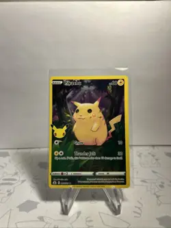 Pikachu 5/25 Pokemon Celebrations 25th Anniversary Set Full Art Card - Image 2