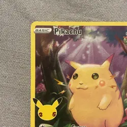 Pikachu 5/25 Pokemon Celebrations 25th Anniversary Set Full Art Card - Image 2