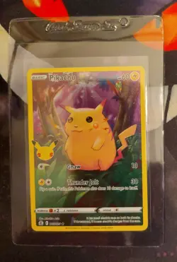 Pikachu 5/25 Pokemon Celebrations 25th Anniversary Base Set Full Art Card P3 - Image 1