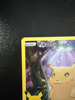Pikachu 5/25 Pokemon Celebrations 25th Anniversary Base Set Full Art Card NM - Image 3