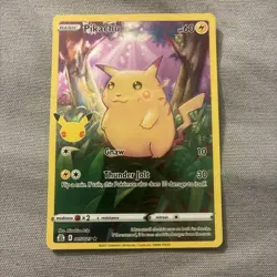 Pikachu 5/25 Pokemon Celebrations 25th Anniversary Set Full Art Card - Image 1