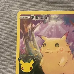 Pikachu 5/25 Pokemon Celebrations 25th Anniversary Set Full Art Card - Image 2