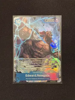 Edward Newgate OP08-043 Parallel Alt Art SR Two Legends One Piece NM English - Image 2