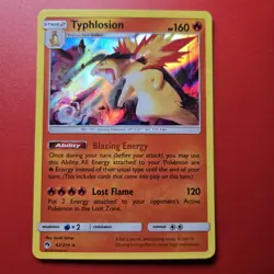 Typhlosion Holo Rare 42/214 Pokemon TCG Sun & Moon Lost Thunder Holo Rare NM - Image 1